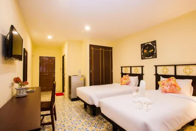 Deluxe Twin Room con balcón — Le Hua Hotel